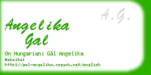 angelika gal business card