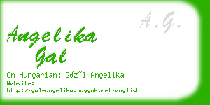 angelika gal business card